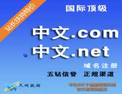 中文.com 域名仅60元！快保护您的品牌，机不可失！