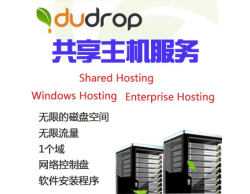 Dudrop美国空间 三大产品 无限的磁盘空间 无限流量 赠送域名 ！
