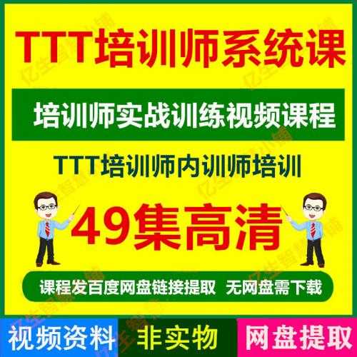 PTT讲师培训教程TTT培训师课程讲师培训视频演讲技巧课程视频